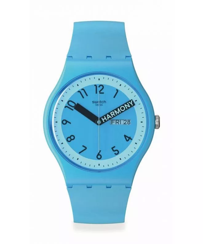Hodinky Unisex Swatch Proudly Blue SO29S702
