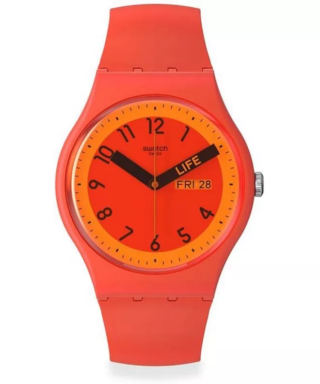 Hodinky Unisex Swatch Proudly Red SO29R705