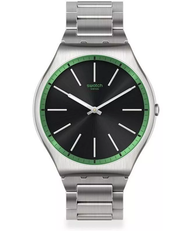 Hodinky Unisex Swatch Skin Irony Green Graphite SS07S128G