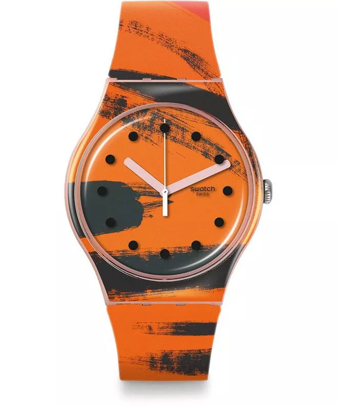 Hodinky unisex Swatch Tate Gallery Barns-Graham's Orange and Red on Pink SUOZ362