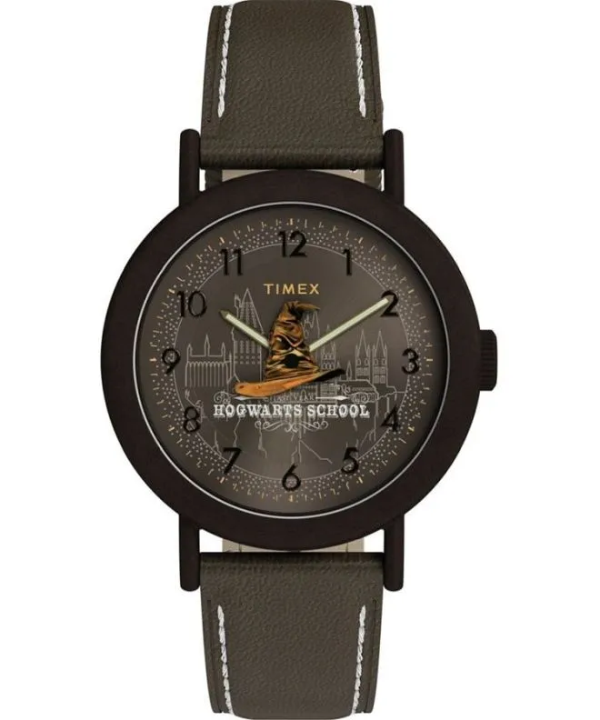 Hodinky unisex Timex Harry Potter X Weekender Sorting Hat 37mm Leather Strap TW2Y77000