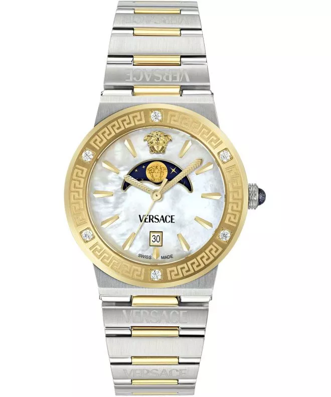 Hodinky unisex Versace Greca Logo Moonphase VE7G00524