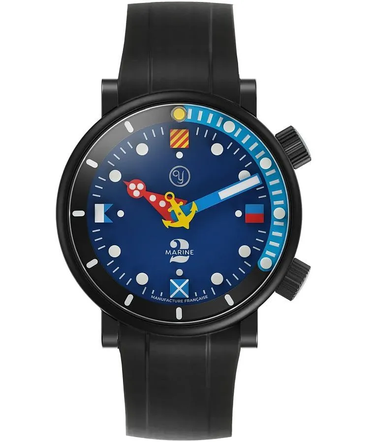 Hodinky pánske Yema Silberstein Marine Automatic Titanium Limited Edition SET 20.26.20.05.TN.U6