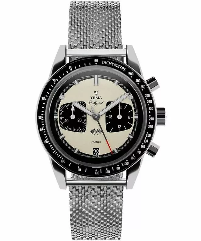 Hodinky pánske Yema Rallygraf Panda Chronograph YMHF1580-BM