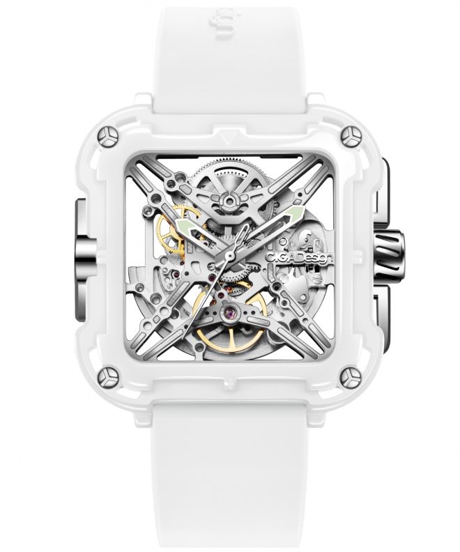 Hodinky dámske Ciga Design X Series Ceramic Skeleton X012-WS02-W5WH