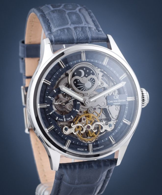 Hodinky pánske Carl von Zeyten Neustadt Skeleton Automatic CVZ0008BLS