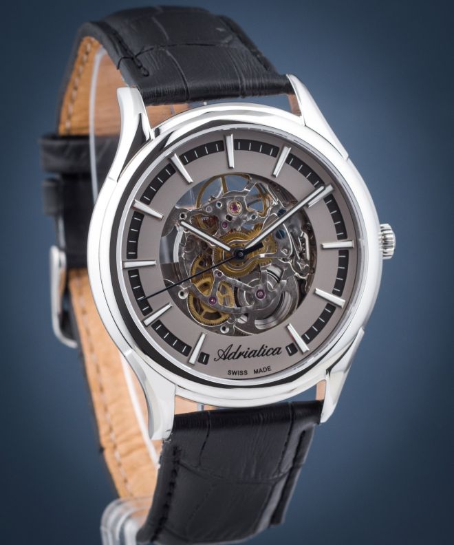 Hodinky pánske Adriatica Automatic Skeleton SET A8328.5217SA