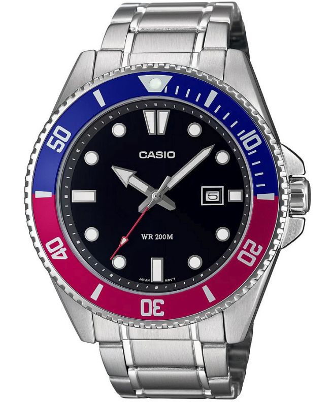 Hodinky pánske Casio Duro Pepsi Diver MDV-107D-1A3VEF