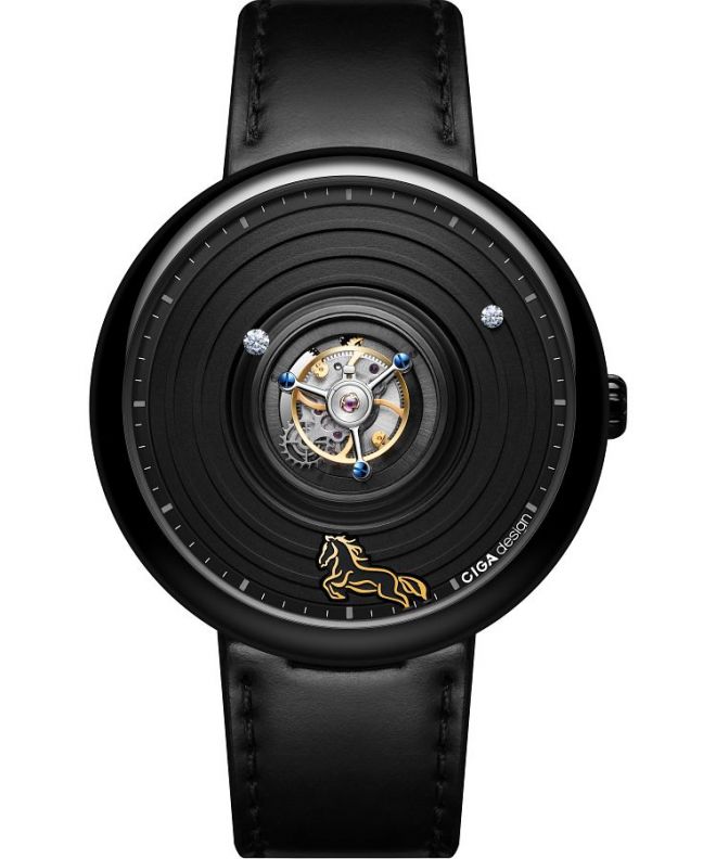 Hodinky pánske Ciga Design Tourbillon Chinese Zodiac Mechanical Limited Edition Diamond U057-BB01-1B