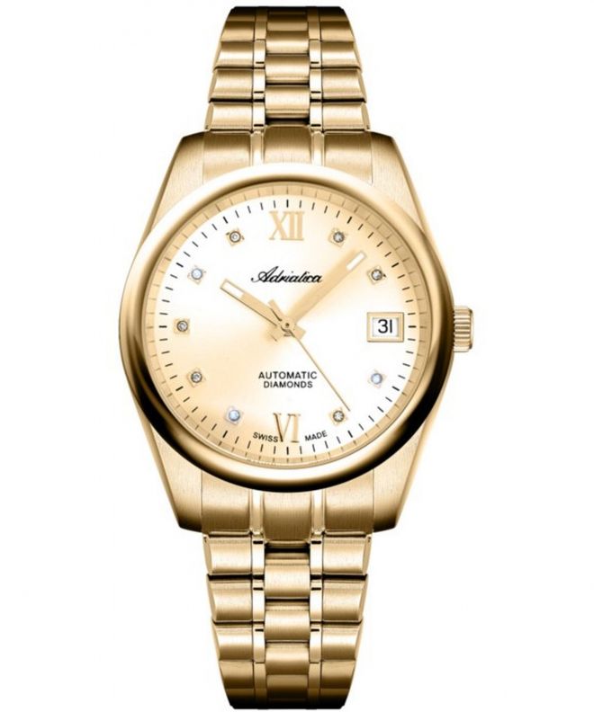 Hodinky dámske Adriatica Classic Automatic Diamonds A3198.1181DA