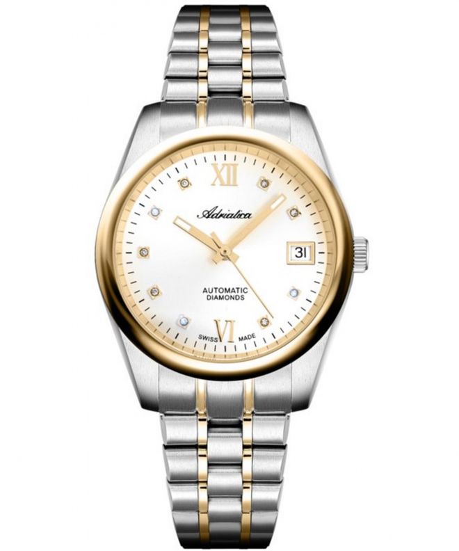 Hodinky dámske Adriatica Classic Automatic Diamonds A3198.2183DA
