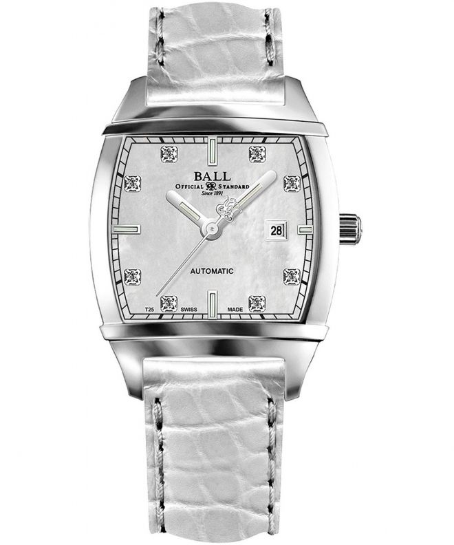 Hodinky dámske Ball Transcendent Pearl Diamond Automatic NL1068D-L3J-WH