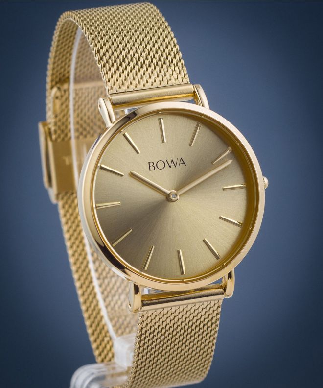 Hodinky dámske BOWA New York Petite Full Gold Mesh 34 NY344-44-184M