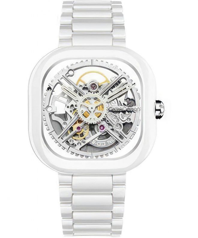 Hodinky dámske Ciga Design X Series Ceramic Skeleton C012-WG01-W7W (C012-WG01-7W)