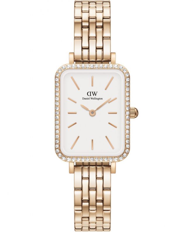 Hodinky dámske Daniel Wellington Quadro Lumine Bezel 5-Link Melrose 40 DW00100672