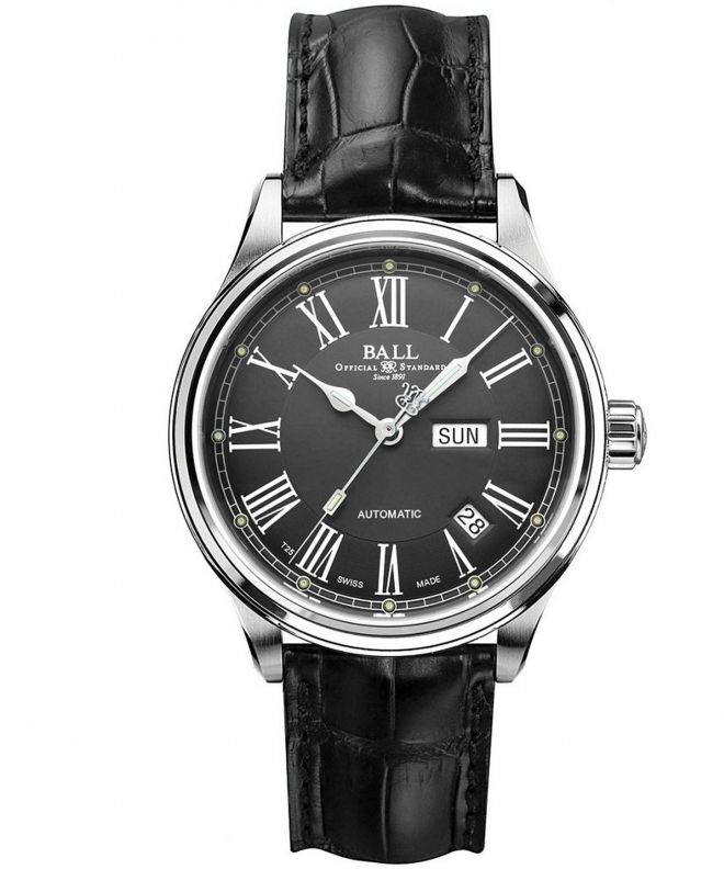 Hodinky pánske Ball Trainmaster Roman Automatic NM1058D-L4J-GY