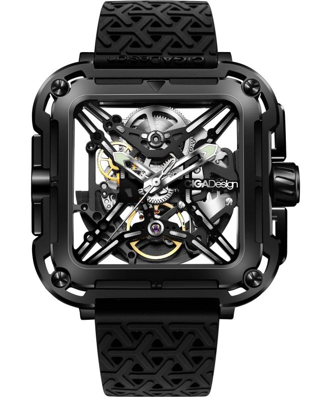 Hodinky pánske Ciga Design X Series Gorilla Skeleton Automatic X011-BB01-25BK