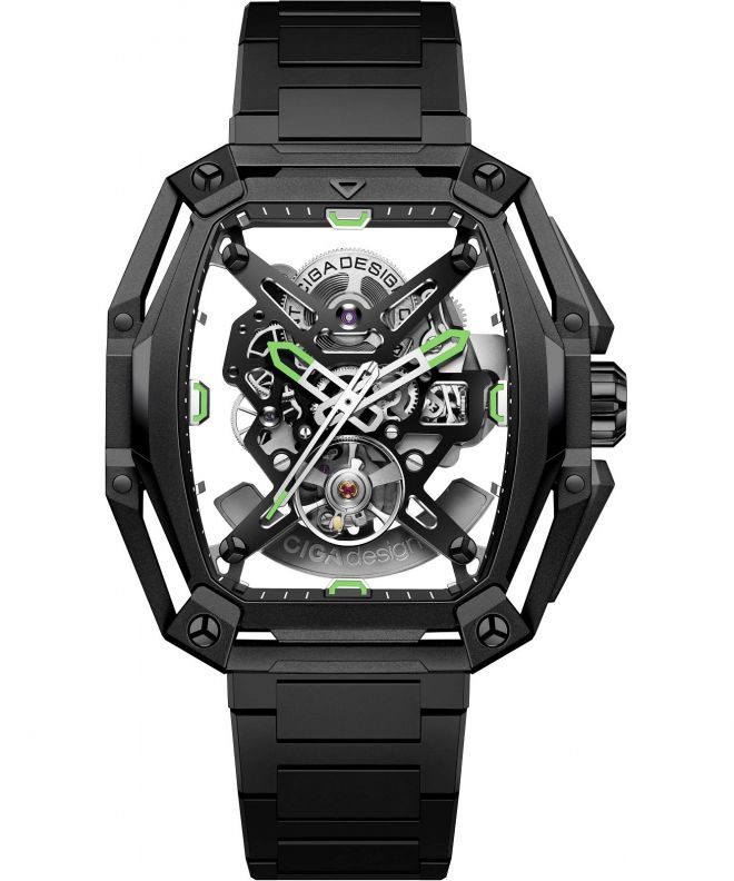 Hodinky pánske Ciga Design Z Series Hunter Skeleton Automatic Z035-BB01-W1B