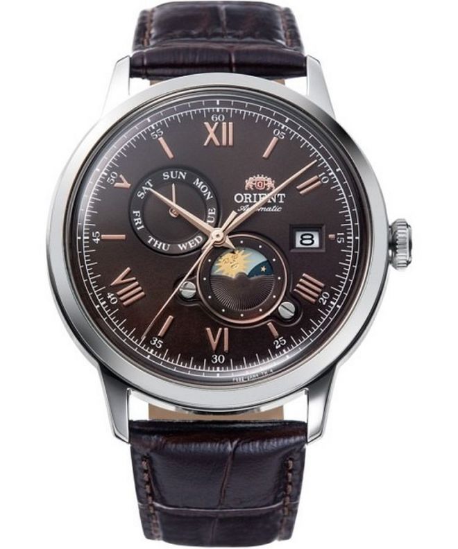 Hodinky pánske Orient Bambino Sun & Moon Automatic RA-AK0804Y30B