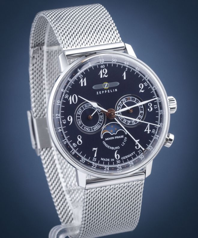 Hodinky Pánske Zeppelin Hindenburg Moonphase 7036M-3
