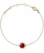 Náramok Daniel Wellington Audrey Red Agathe Gold