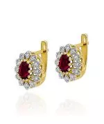 Náušnice Bonore - Zlato 585 - Rubín 0,6 ct