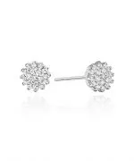 Náušnice Bonore - Biele Zlato 585 - Diamant