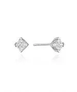 Náušnice Bonore - Biele Zlato 585 - Diamant