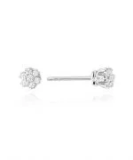 Náušnice Bonore - Biele Zlato 585 - Diamant