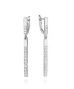 Náušnice Bonore - Biele Zlato 585 - Diamant