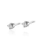 Náušnice Bonore - Biele Zlato 585 - Diamant 0,08 ct