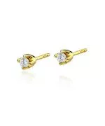 Náušnice Bonore - Zlato 585 - Diamant 0,1 ct