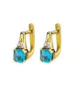 Náušnice Bonore - Zlato 585 - Topaz 1,1 ct