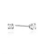 Náušnice Bonore - Biele Zlato 585 - Diamant 0,01 ct
