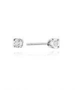 Náušnice Bonore - Biele Zlato 585 - Diamant 0,03 ct