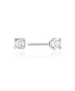 Náušnice Bonore - Biele Zlato 585 - Diamant 0,08 ct
