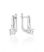 Náušnice Bonore - Biele Zlato 585 - Diamant 0,03 ct