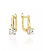 Náušnice Bonore - Zlato 585 - Diamant 0,08 ct