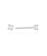 Náušnice Bonore - Biele Zlato 585 - Diamant 0,04 ct