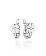 Náušnice Bonore - Biele Zlato 585 - Diamant 0,03 ct
