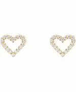 Náušnice Daniel Wellington Mirelle Heart Gold