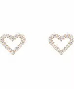 Náušnice Daniel Wellington Mirelle Heart Rose Gold