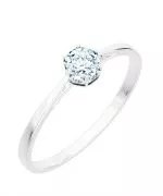 Prsteň Bonore - Biele Zlato 585 - Diamant 0,4 ct