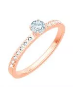 Prsteň Bonore - Ružové Zlato 585 - Diamant 0,5 ct