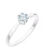 Prsteň Bonore - Biele Zlato 585 - Diamant 0,5 ct