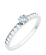 Prsteň Bonore - Biele Zlato 585 - Diamant 0,5 ct