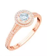 Prsteň Bonore - Ružové Zlato 585 - Diamant 0,4 ct