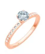 Prsteň Bonore - Ružové Zlato 585 - Diamant 0,7 ct