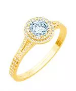 Prsteň Bonore - Zlato 585 - Diamant 1 ct