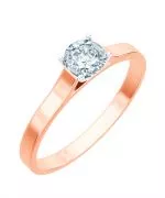 Prsteň Bonore - Ružové Zlato 585 - Diamant 0,7 ct